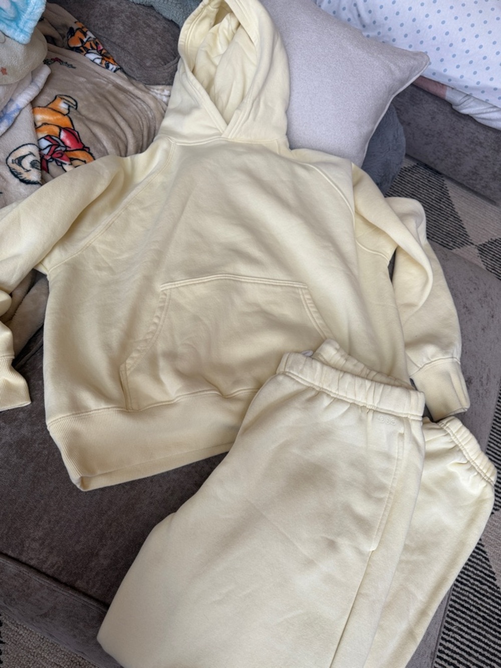 DSG Creamy Yellow Hoodie & Joggers Set